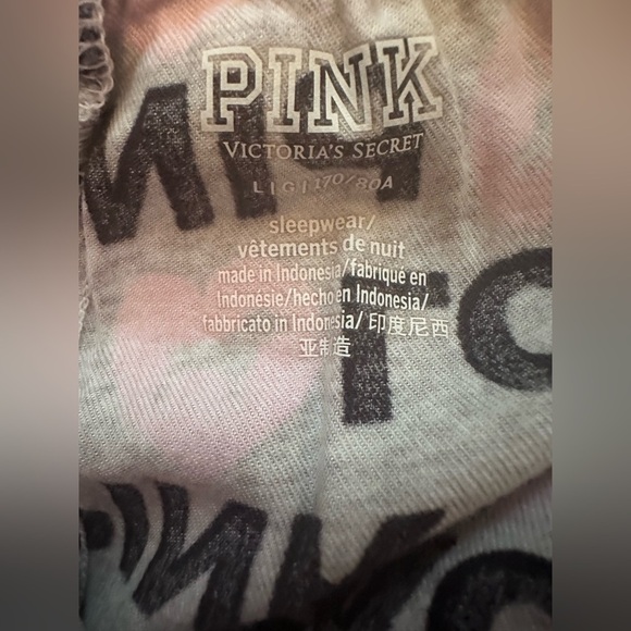 Women’s Victoria’s Love Pink Flannel Cotton Sleep Boxy Shorts, size L - Picture 7 of 7